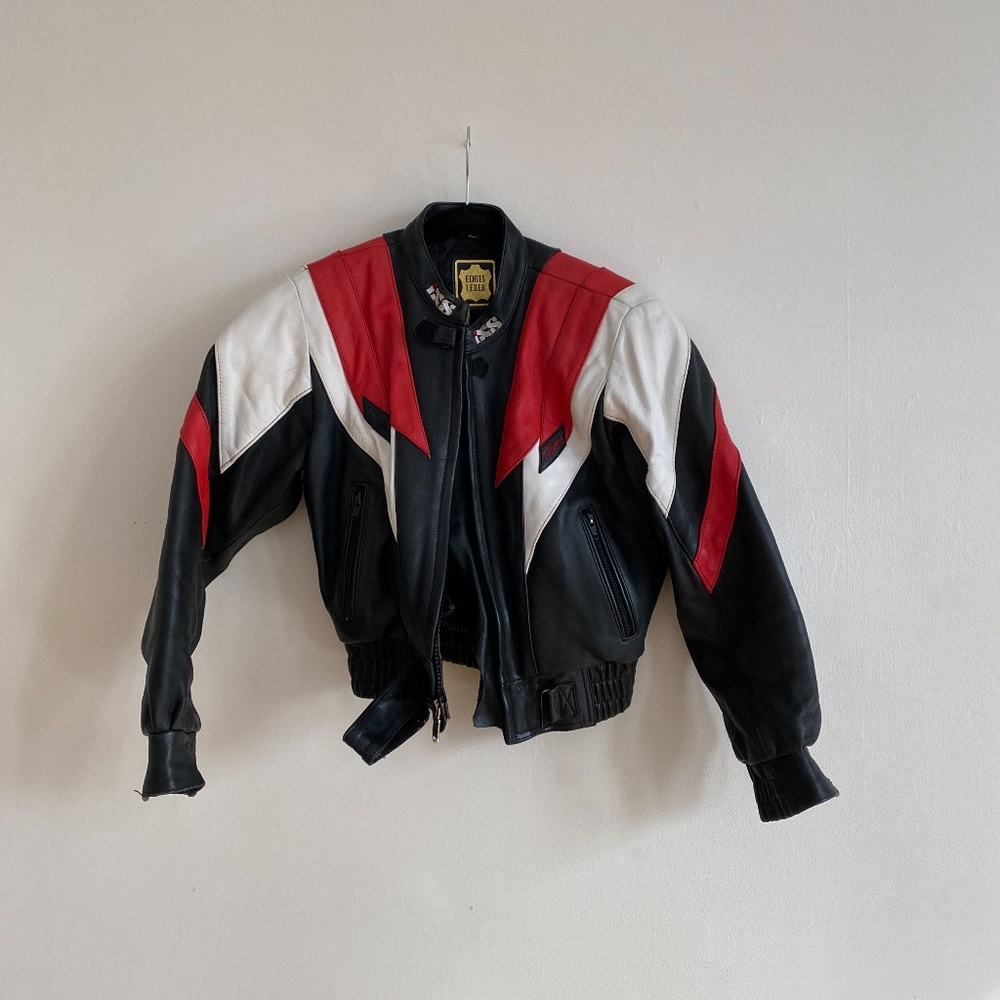 Echtes Leder Bomber Motorcycle Jacket